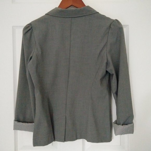 Womens Gray Blazer - Picture 2 of 5